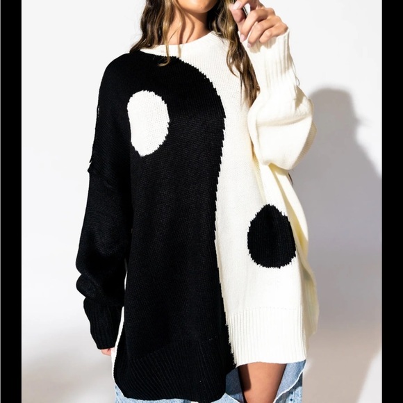 Dressed in LALA Sweaters - Dressed in Lala Yin Yang Sweater